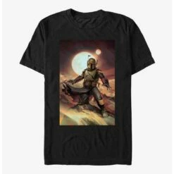 Coupon ⌛ Star Wars The Book Of Boba Fett Boba Painting T-Shirt ✔️