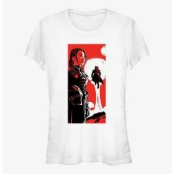 Coupon ⌛ Star Wars The Book Of Boba Fett Fennec Boba Poster 👍 Girls T-Shirt 🥰