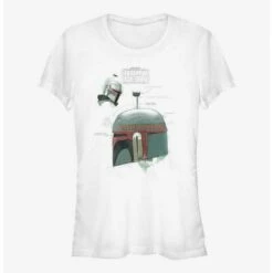 Budget ❤️ Star Wars The Book Of Boba Fett Helmet Profile View ❤️ Girls T-Shirt ⭐