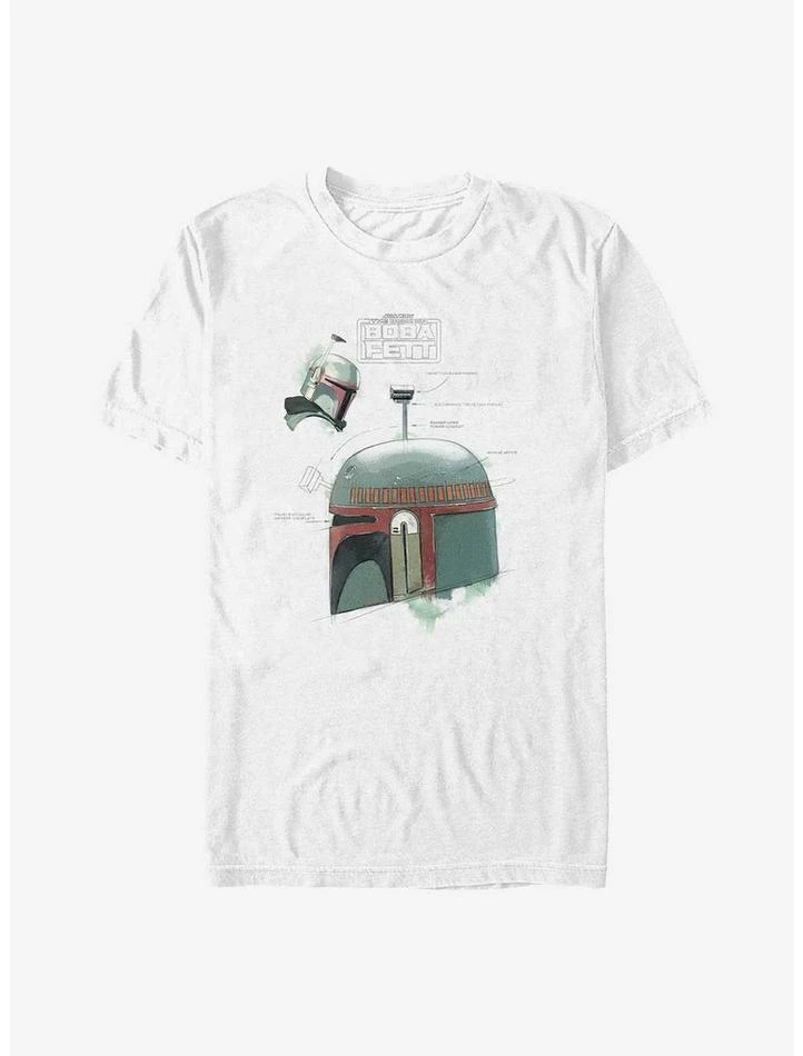 Coupon ❤️ Star Wars The Book Of Boba Fett Helmet Profile View T-Shirt ✔️ 1 Coupon ❤️ Star Wars The Book Of Boba Fett Helmet Profile View T-Shirt ✔️