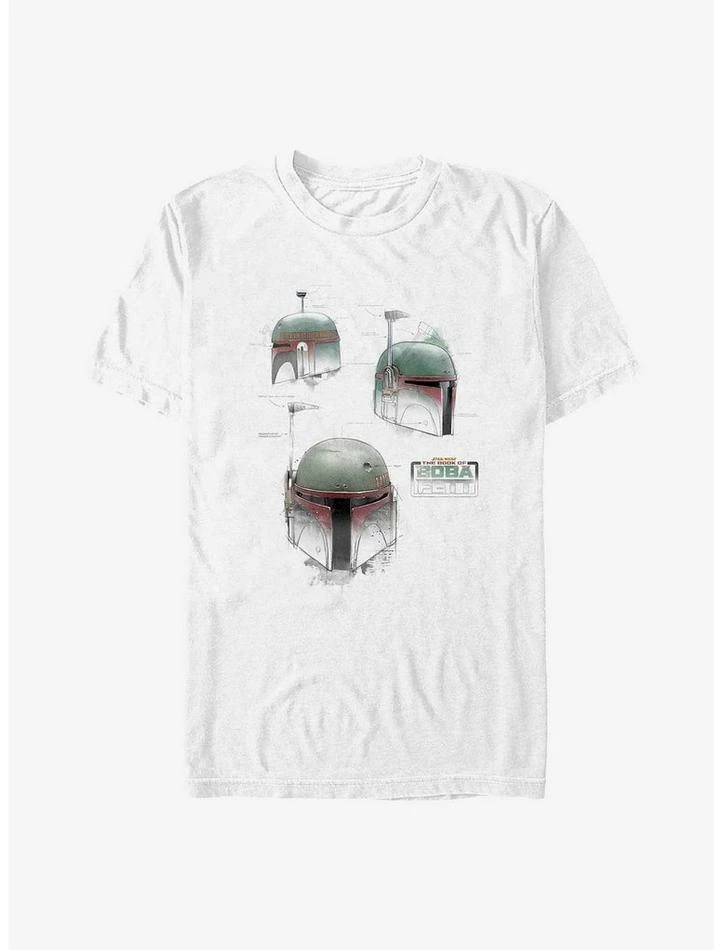Discount π Star Wars The Book Of Boba Fett Helmet Schematics T-Shirt π 1 Discount π Star Wars The Book Of Boba Fett Helmet Schematics T-Shirt π