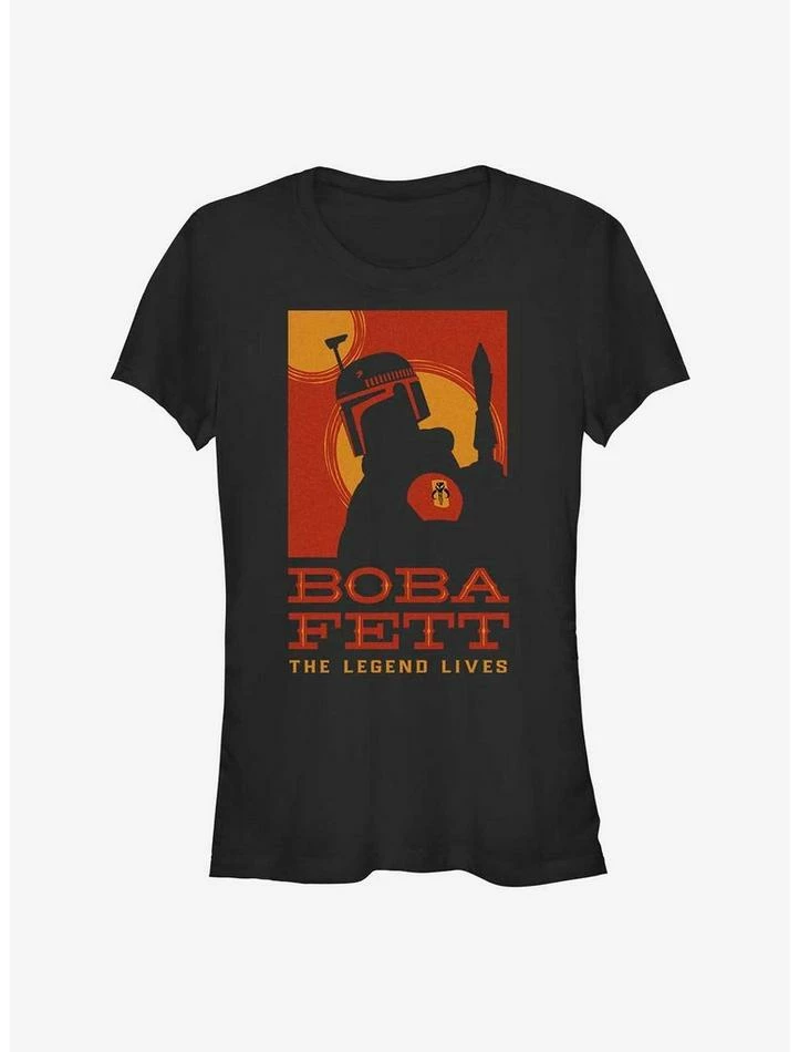 Promo ❤️ Star Wars The Book Of Boba Fett Poster Boba Fett Girls T-Shirt 🎉 1 Promo ❤️ Star Wars The Book Of Boba Fett Poster Boba Fett Girls T-Shirt 🎉