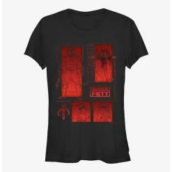 Wholesale 🔔 Star Wars The Book Of Boba Fett Red Icons Living Legend Girls T-Shirt ⌛