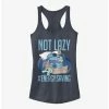 Best Pirce ✨ Disney Lilo & Stitch Not Lazy Energy Saving 😉 Girls Tank ❤️