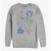 Budget 👍 Disney Lilo & Stitch Tropical Stitch Crew Sweatshirt ⌛
