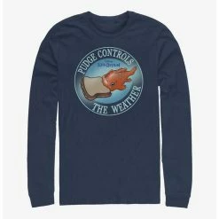 New 🧨 Disney Lilo & Stitch Pudge Controls The Weather Long-Sleeve T-Shirt ⭐