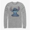 Cheapest 🔥 Disney Lilo & Stitch Simply Stitch Long-Sleeve T-Shirt ✔️