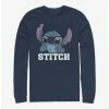 Promo ❤️ Disney Lilo & Stitch Tongue Out Long-Sleeve T-Shirt ⌛