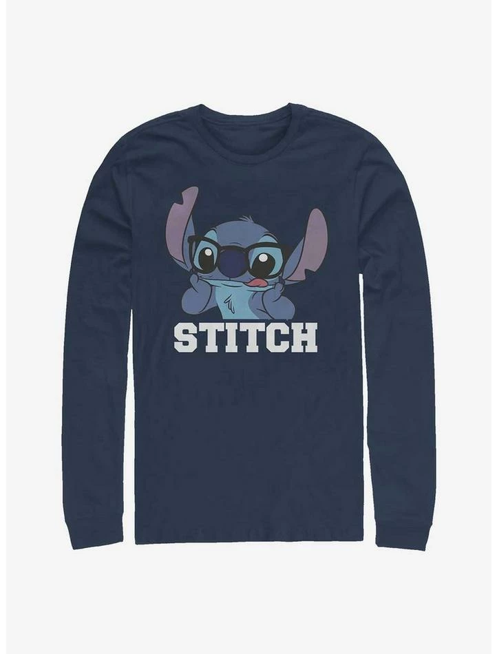Promo ❤️ Disney Lilo & Stitch Tongue Out Long-Sleeve T-Shirt ⌛ 1 Promo ❤️ Disney Lilo & Stitch Tongue Out Long-Sleeve T-Shirt ⌛