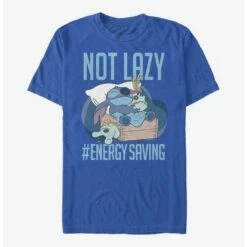 Best Pirce ✔️ Disney Lilo & Stitch Not Lazy Energy Saving T-Shirt ❤️ -Dressup Outfits Shop 17273506 hi