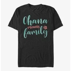 Outlet 😉 Disney Lilo & Stitch Ohana Script T-Shirt ⌛