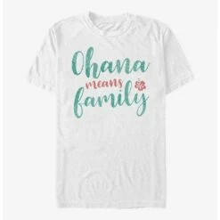 Outlet 😉 Disney Lilo & Stitch Ohana Script T-Shirt ⌛ -Dressup Outfits Shop 17273576 hi