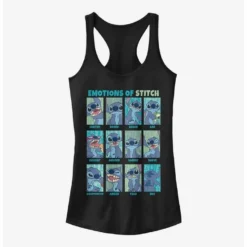 Discount ✔️ Disney Lilo & Stitch Emotions Of Stitch Girls Tank ✨