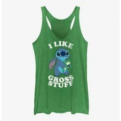 Best Pirce 🎉 Disney Lilo & Stitch I Like Gross Stuff Stitch 🧨 Girls Tank ⭐