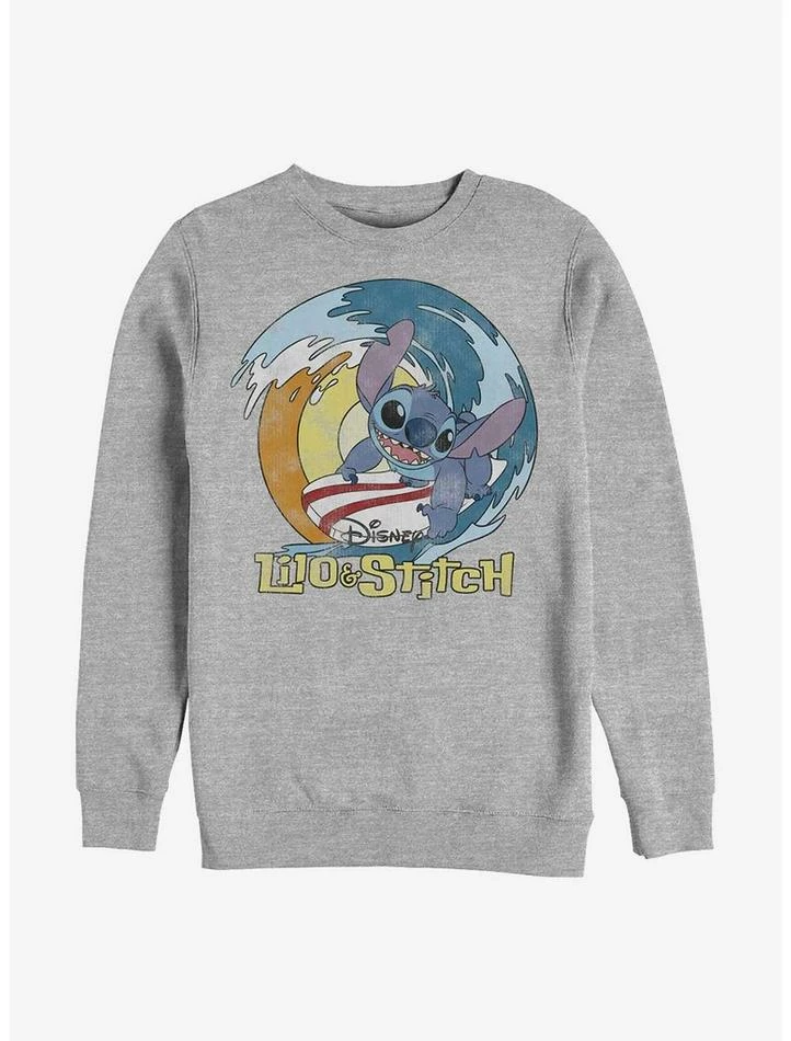Cheapest 😉 Disney Lilo & Stitch Catch A Wave Crew Sweatshirt ⭐ 1 Cheapest 😉 Disney Lilo & Stitch Catch A Wave Crew Sweatshirt ⭐