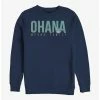 Promo 🥰 Disney Lilo & Stitch Ohana Bold Crew Sweatshirt ⌛