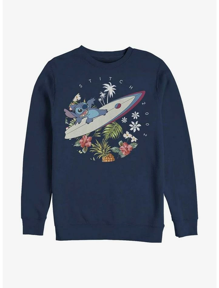 New ⭐ Disney Lilo & Stitch Surfer Dude Crew Sweatshirt 💯 1 New ⭐ Disney Lilo & Stitch Surfer Dude Crew Sweatshirt 💯