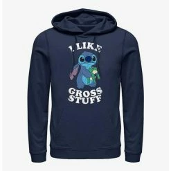 Discount 🛒 Disney Lilo & Stitch I Like Gross Stuff Stitch Hoodie 😀