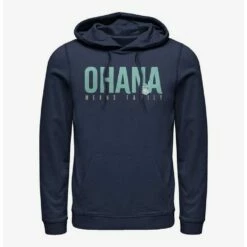 Wholesale 👏 Disney Lilo & Stitch Ohana Bold Hoodie 😉