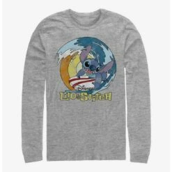 Promo 🥰 Disney Lilo & Stitch Catch A Wave Long-Sleeve T-Shirt ❤️