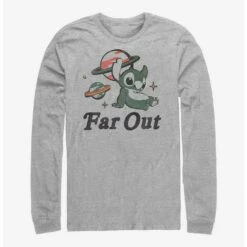 Best Pirce 🛒 Disney Lilo & Stitch Far Out Stitch Long-Sleeve T-Shirt ❤️