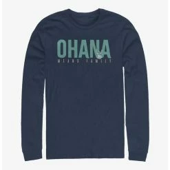 Best reviews of 🥰 Disney Lilo & Stitch Ohana Bold Long-Sleeve T-Shirt ✔️