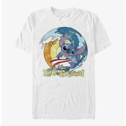 Deals 🛒 Disney Lilo & Stitch Catch A Wave T-Shirt ❤️ -Dressup Outfits Shop 17274450 hi