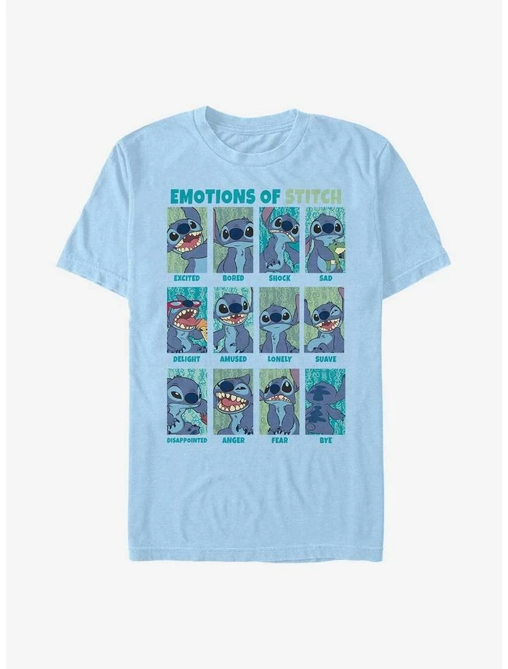 Promo ⌛ Disney Lilo & Stitch Emotions Of Stitch T-Shirt ⌛ 4 Promo ⌛ Disney Lilo & Stitch Emotions Of Stitch T-Shirt ⌛ - Image 4