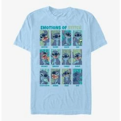 Promo ⌛ Disney Lilo & Stitch Emotions Of Stitch T-Shirt ⌛