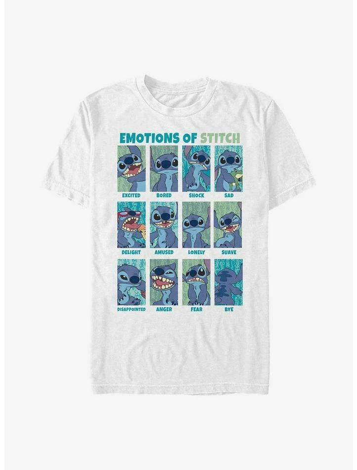 Promo ⌛ Disney Lilo & Stitch Emotions Of Stitch T-Shirt ⌛ 7 Promo ⌛ Disney Lilo & Stitch Emotions Of Stitch T-Shirt ⌛ - Image 7