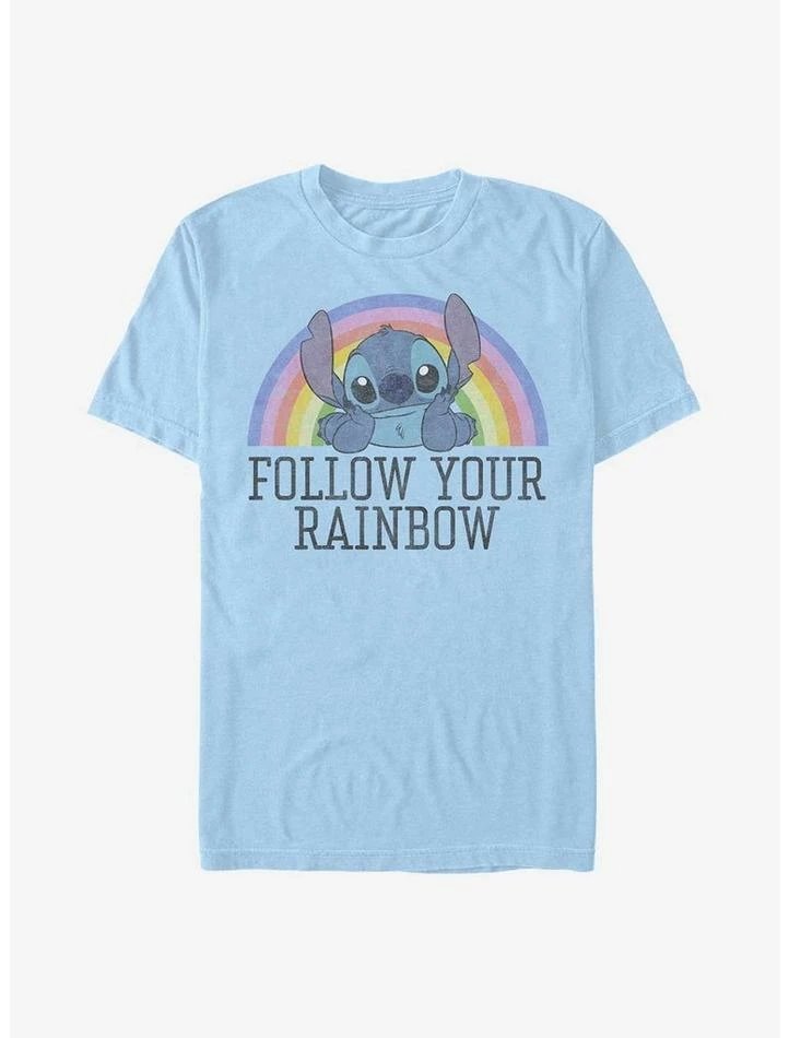 Best Sale β€οΈ Disney Lilo & Stitch Follow Your Rainbow T-Shirt π 1 Best Sale β€οΈ Disney Lilo & Stitch Follow Your Rainbow T-Shirt π