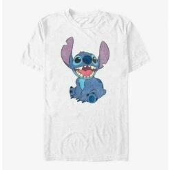 Cheap ⌛ Disney Lilo & Stitch Happy Stitch T-Shirt 👍 -Dressup Outfits Shop 17274640 hi