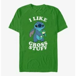 Coupon ✨ Disney Lilo & Stitch I Like Gross Stuff Stitch T-Shirt 😍 -Dressup Outfits Shop 17274720 hi