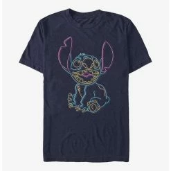 Cheap ⭐ Disney Lilo & Stitch Neon Stitch T-Shirt 😀