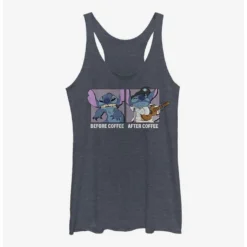 Discount 🔥 Disney Lilo & Stitch Before Coffee After Coffee Girls Tank 🎉