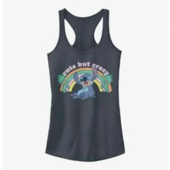Outlet ⌛ Disney Lilo & Stitch Cute But Crazy 🤩 Girls Tank 💯