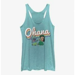 Best reviews of 💯 Disney Lilo & Stitch Rainbow Ohana Girls Tank 🔥