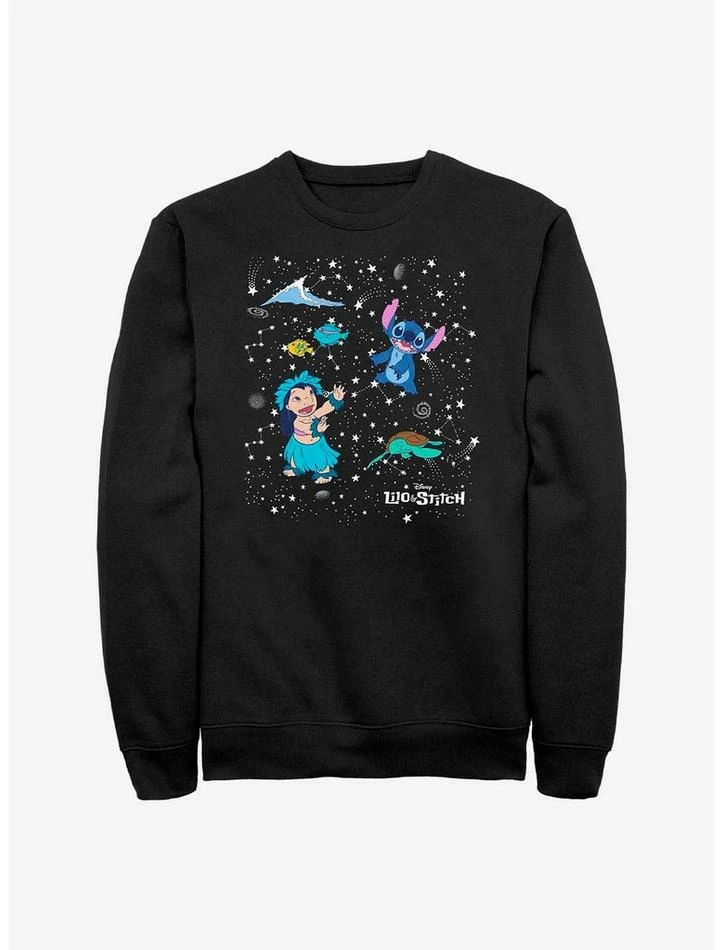Best Sale 😉 Disney Lilo & Stitch Constellation Crew Sweatshirt 😉 1 Best Sale 😉 Disney Lilo & Stitch Constellation Crew Sweatshirt 😉