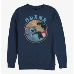 Cheapest ⭐ Disney Lilo & Stitch Ohana Frame Crew Sweatshirt 🥰