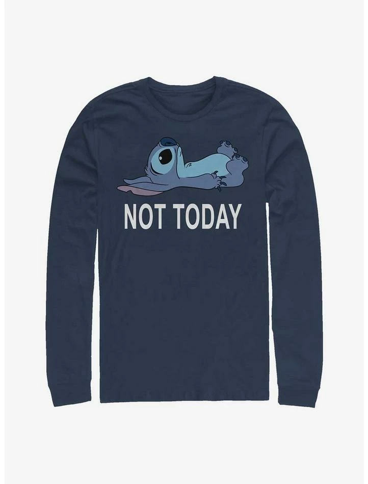 Promo 🎉 Disney Lilo & Stitch Not Today Long-Sleeve T-Shirt ⌛ 1 Promo 🎉 Disney Lilo & Stitch Not Today Long-Sleeve T-Shirt ⌛