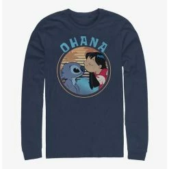 Deals 🤩 Disney Lilo & Stitch Ohana Frame Long-Sleeve T-Shirt 🎁
