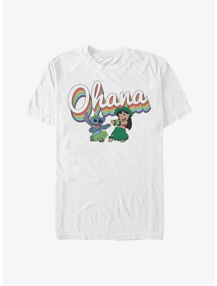 New π₯° Disney Lilo & Stitch Rainbow Ohana T-Shirt π₯° 7 New π₯° Disney Lilo & Stitch Rainbow Ohana T-Shirt π₯° - Image 7