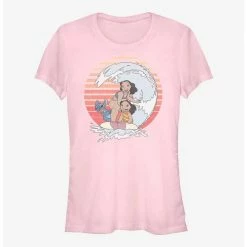 Deals 🔥 Disney Lilo & Stitch Retro Rainbow 👏 Girls T-Shirt ✔️