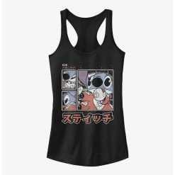 Best deal ⭐ Disney Lilo & Stitch Japanese Text Girls Tank 🧨
