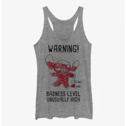 Discount 🧨 Disney Lilo & Stitch Warning Drawing Sitch Girls Tank 🎁