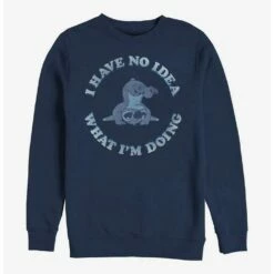 Buy 💯 Disney Lilo & Stitch No Idea Crew Sweatshirt 😍