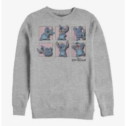 Cheap ✔️ Disney Lilo & Stitch Poses Framed Crew Sweatshirt 🔥