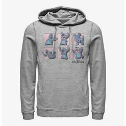 Cheapest 😀 Disney Lilo & Stitch Poses Framed Hoodie ❤️