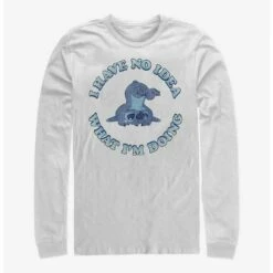 Coupon 😍 Disney Lilo & Stitch No Idea Long-Sleeve T-Shirt ❤️