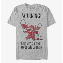 Brand new 🎁 Disney Lilo & Stitch Warning Drawing Sitch T-Shirt 👍